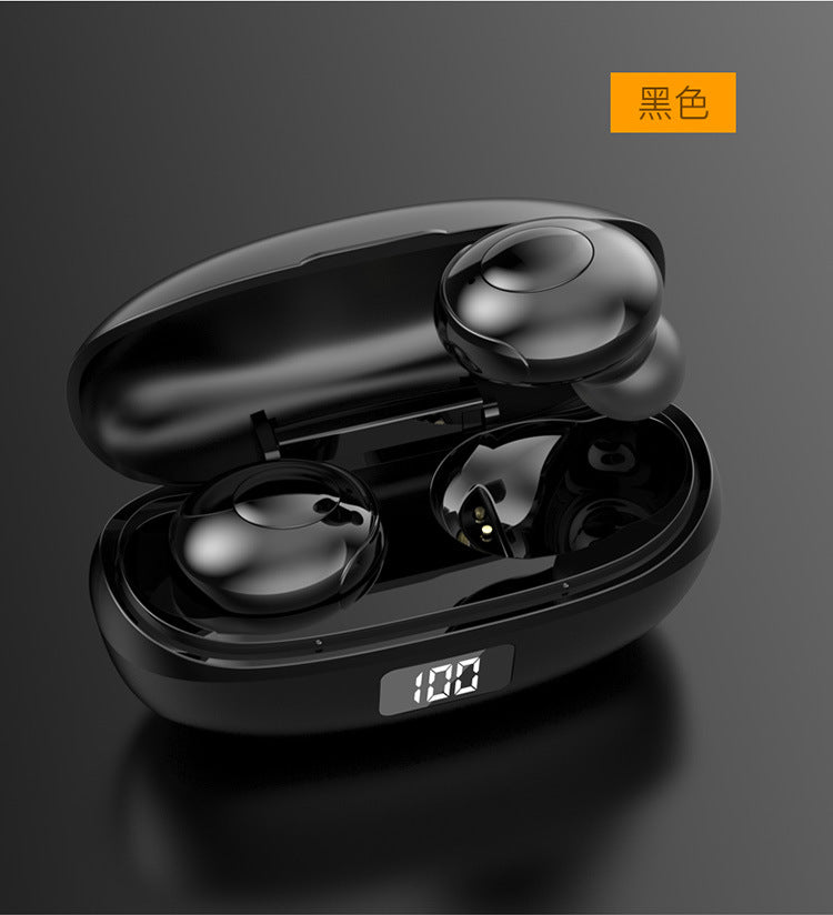 Wireless Bluetooth Headset Waterproof Digital Display Sports In-ear  Noise Reduction