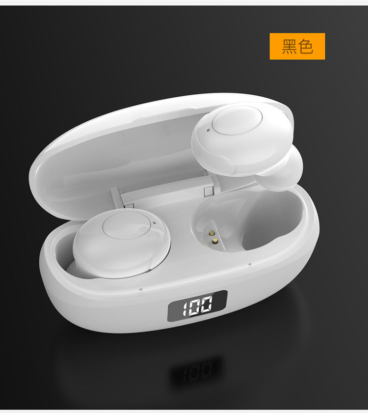 Wireless Bluetooth Headset Waterproof Digital Display Sports In-ear  Noise Reduction