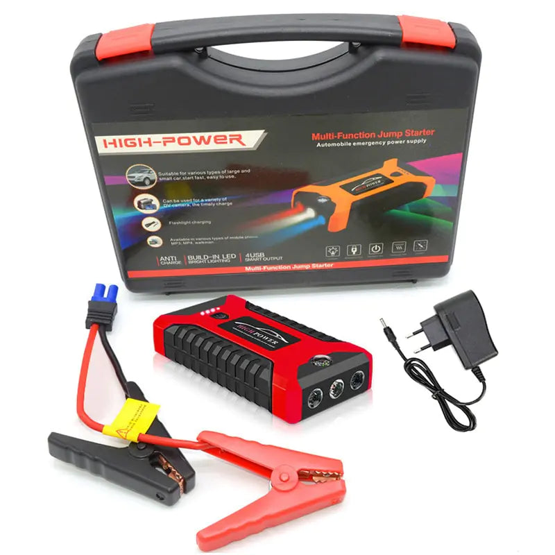 Car Jump Starter 1000A 12V Output Portable Emergency Start-up Charger for Cars Booster Battery Starting Device, 26000mAh/20000mAh