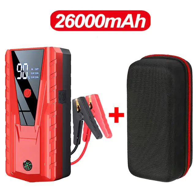 Car Jump Starter 1000A 12V Output Portable Emergency Start-up Charger for Cars Booster Battery Starting Device, 26000mAh/20000mAh