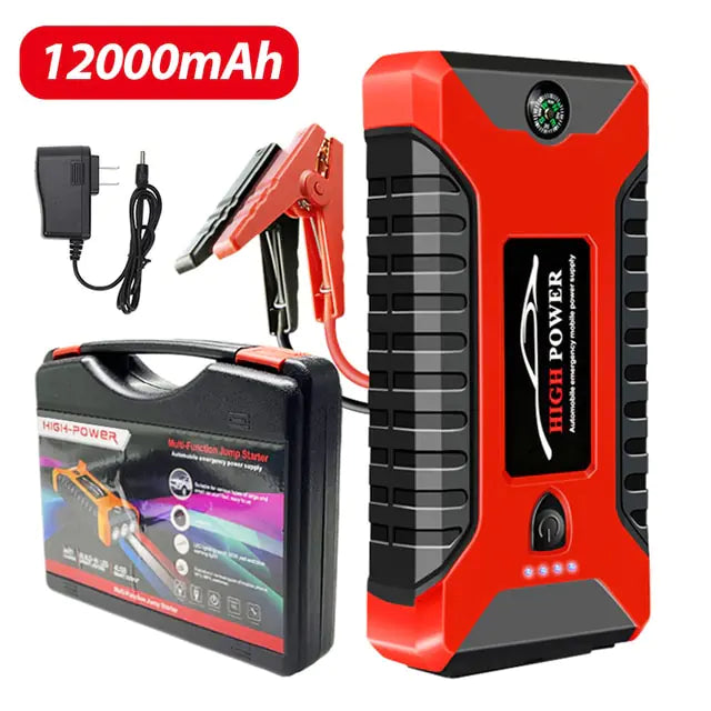 Car Jump Starter 1000A 12V Output Portable Emergency Start-up Charger for Cars Booster Battery Starting Device, 26000mAh/20000mAh