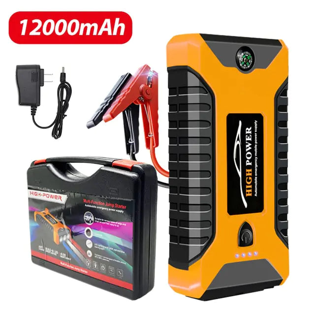 Car Jump Starter 1000A 12V Output Portable Emergency Start-up Charger for Cars Booster Battery Starting Device, 26000mAh/20000mAh