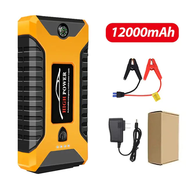 Car Jump Starter 1000A 12V Output Portable Emergency Start-up Charger for Cars Booster Battery Starting Device, 26000mAh/20000mAh