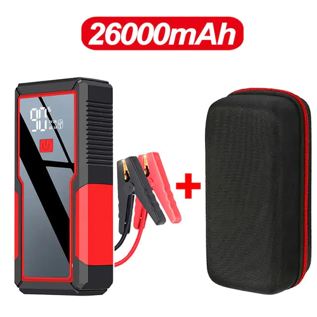 Car Jump Starter 1000A 12V Output Portable Emergency Start-up Charger for Cars Booster Battery Starting Device, 26000mAh/20000mAh