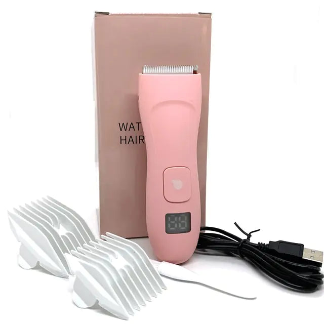 Waterproof Electric Bikini Trimmer for Women - Cordless Body Hair Shaver and Painless Epilator for Legs