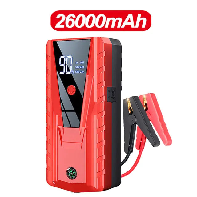 Car Jump Starter 1000A 12V Output Portable Emergency Start-up Charger for Cars Booster Battery Starting Device, 26000mAh/20000mAh